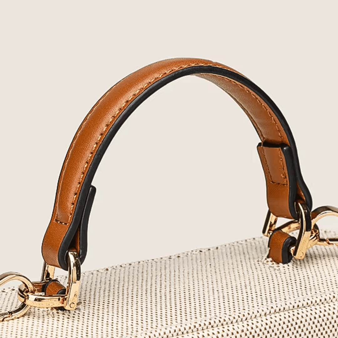 Refined Textured Leather Shoulder Bag