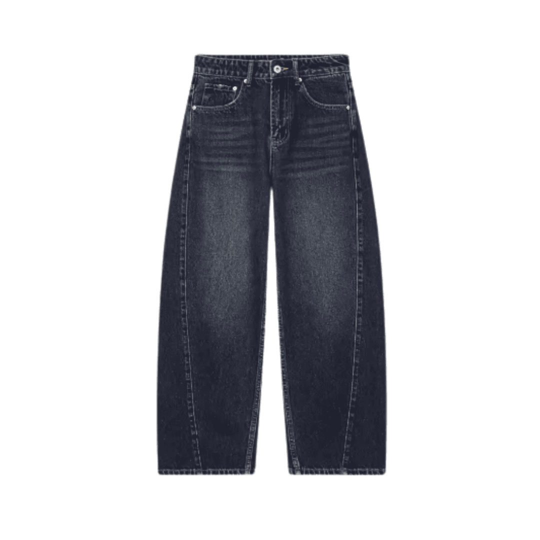 Jeans mit gebogenem Bein