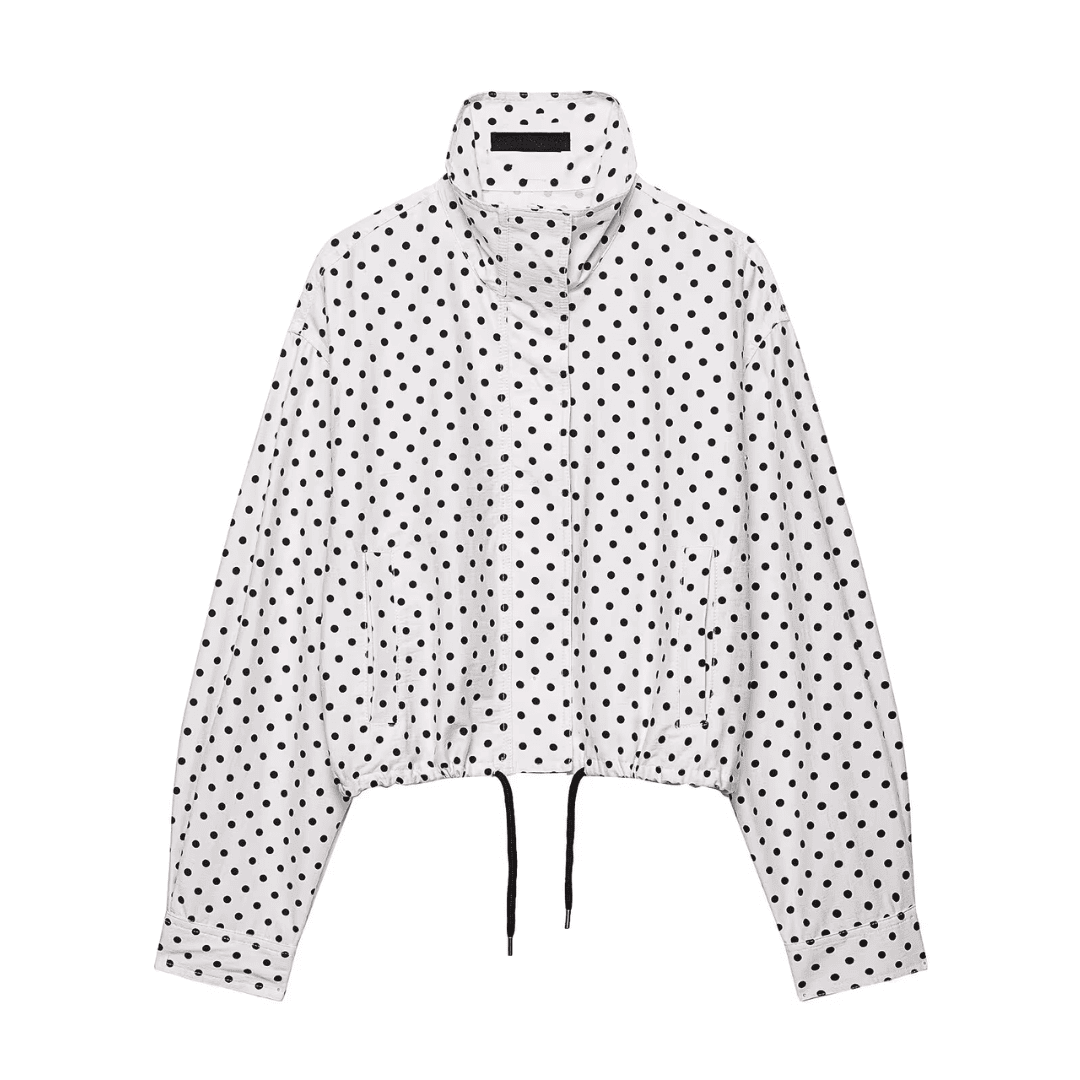 Frühlingsjacke mit Polka-Dots