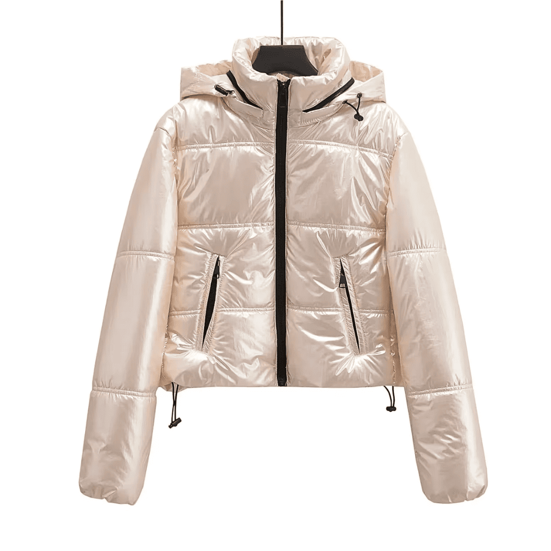 Metallic Glossy Puffer Jacket