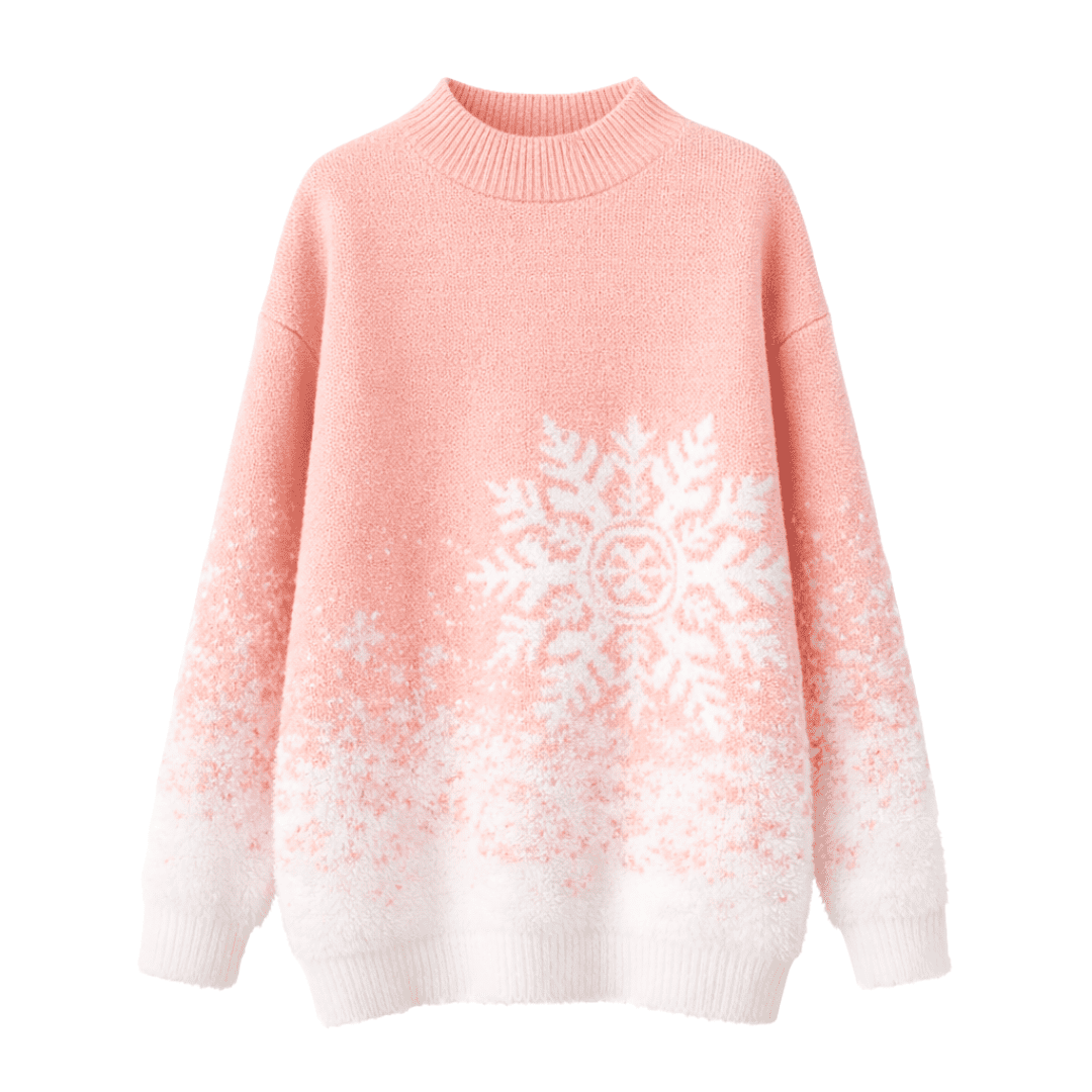 Cozy Snowflake Knit Sweater