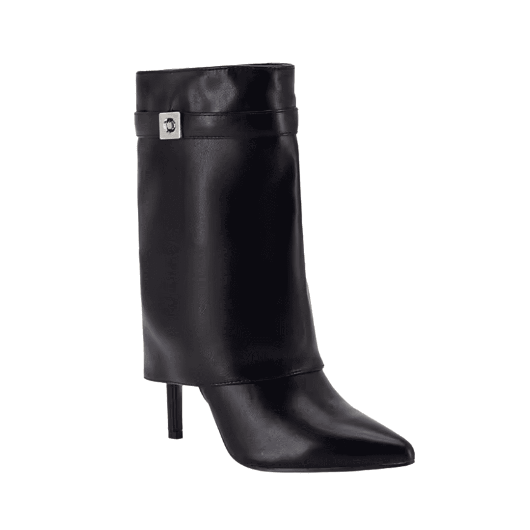 Slouchy Pointed Toe Kitten Boots