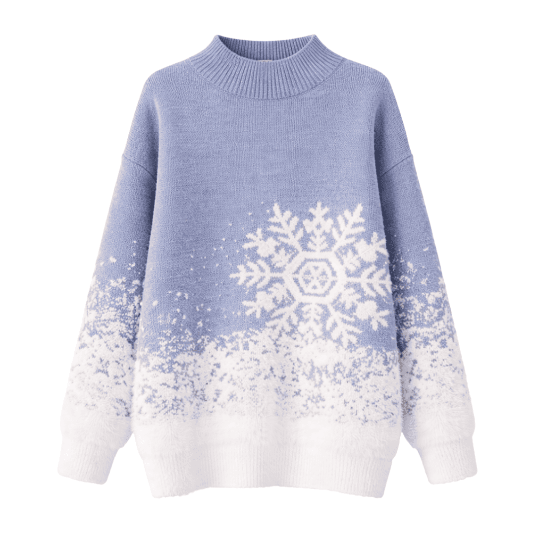 Cozy Snowflake Knit Sweater