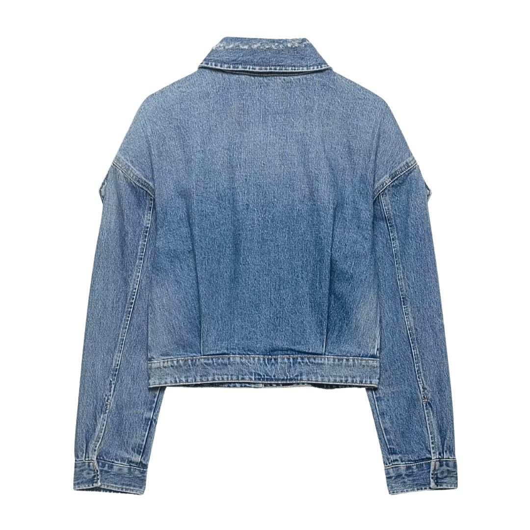 Denim Utility Jacket – Blue Denim Jacket