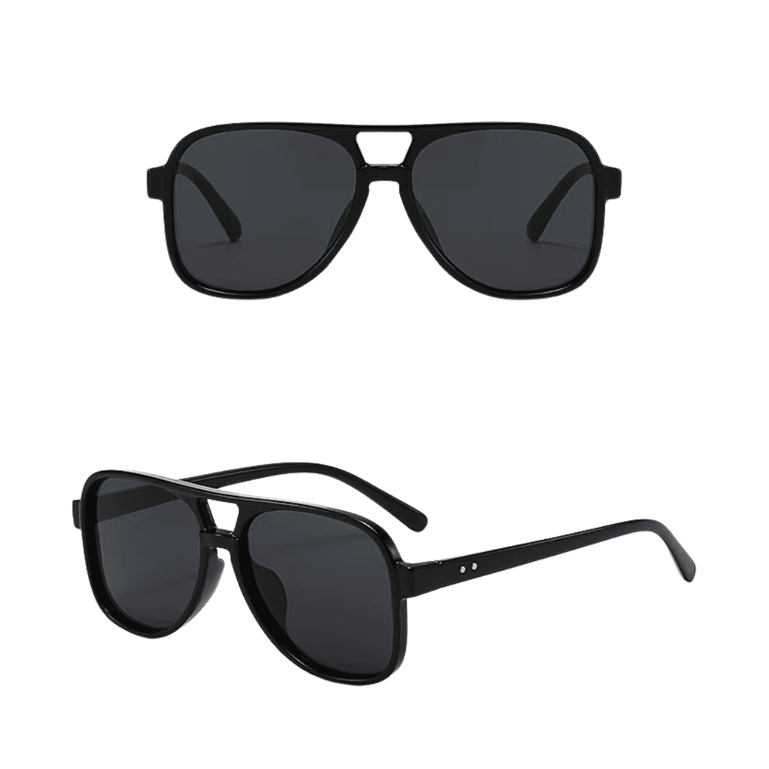Retro Square Aviator Sunglasses