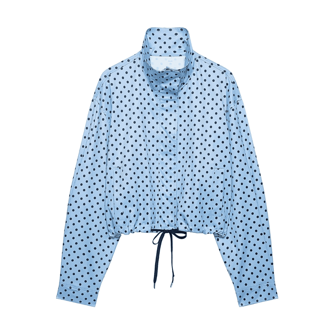 Frühlingsjacke mit Polka-Dots