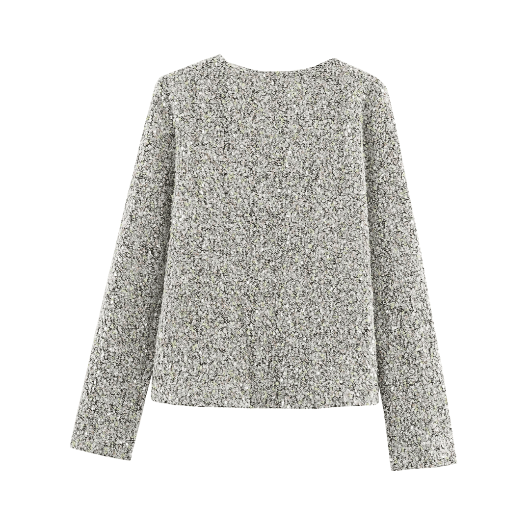 Funkelndes Tweed-Set