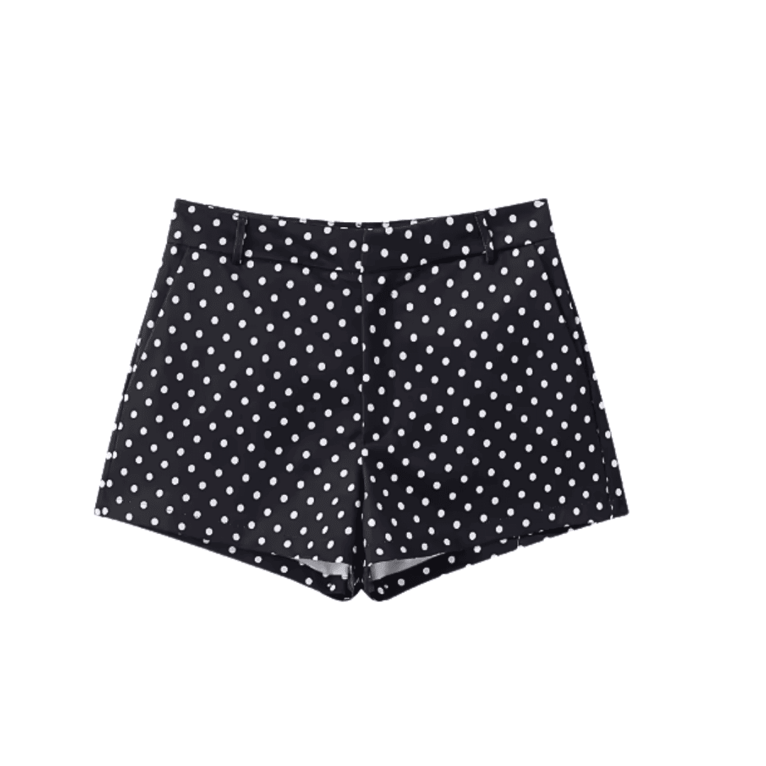 Gepunktete Sommershorts
