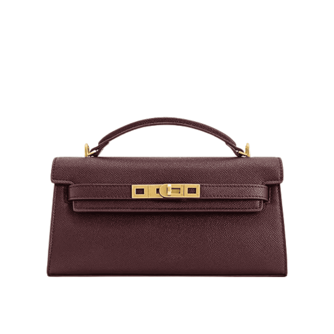 Croco Embossed Shoulder Bag