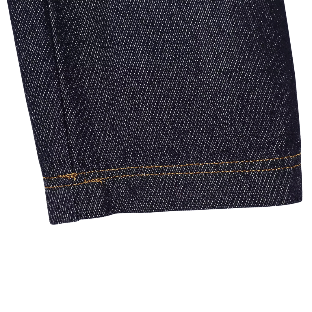 Dark Wash Denim Cape Jacket – Cropped Western Outerwear