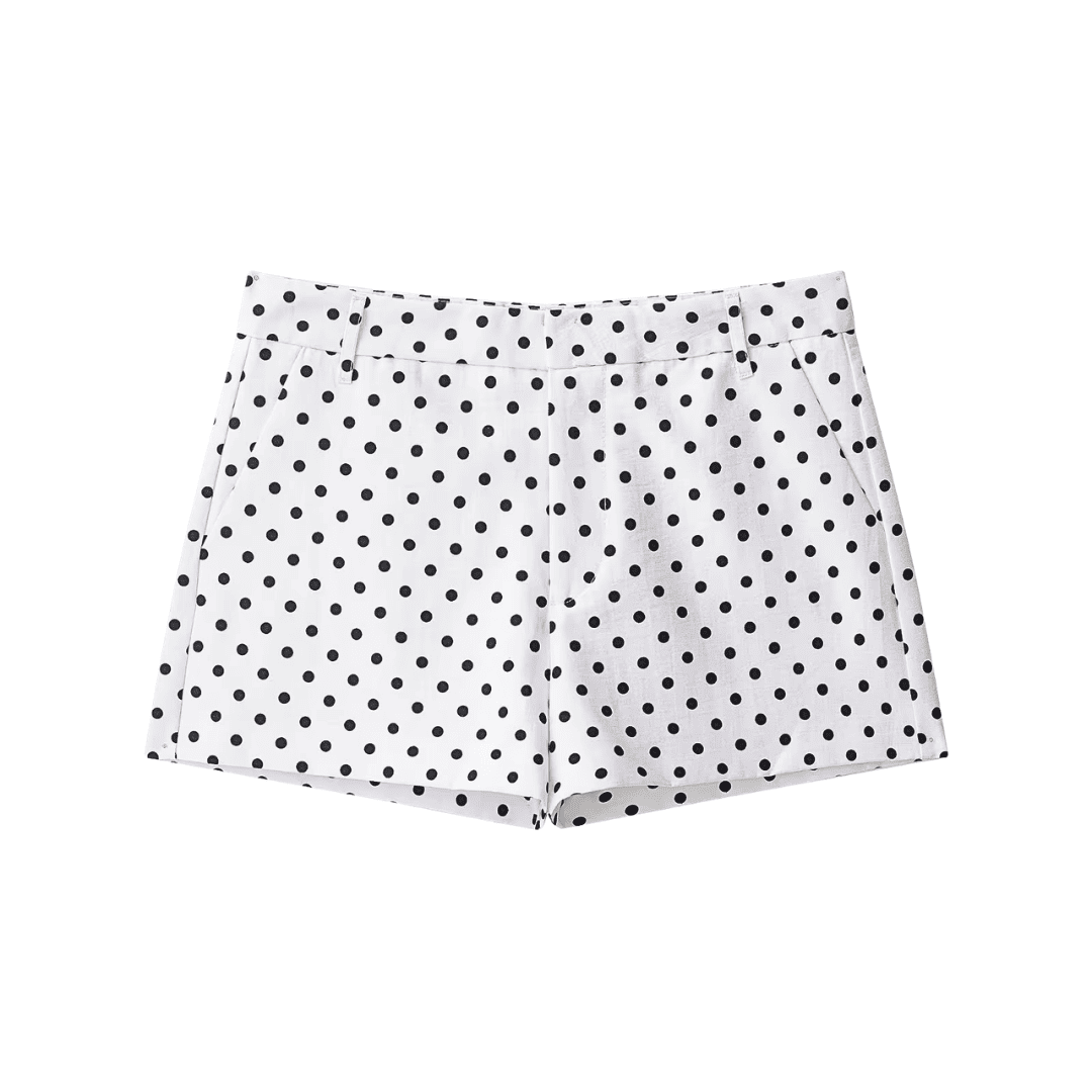 Gepunktete Sommershorts