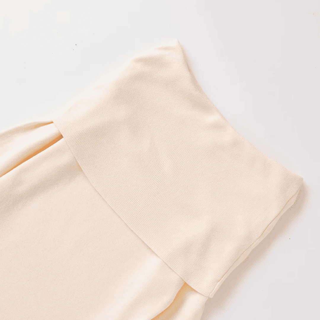 Off-Shoulder Ribbed Knit Top