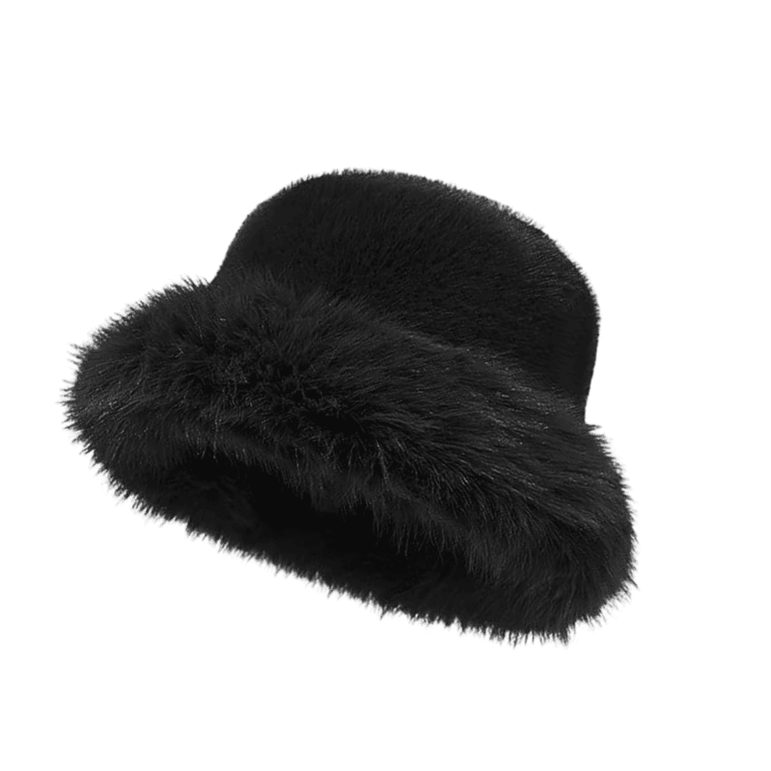 Fluffy Faux Fur Bucket Hat