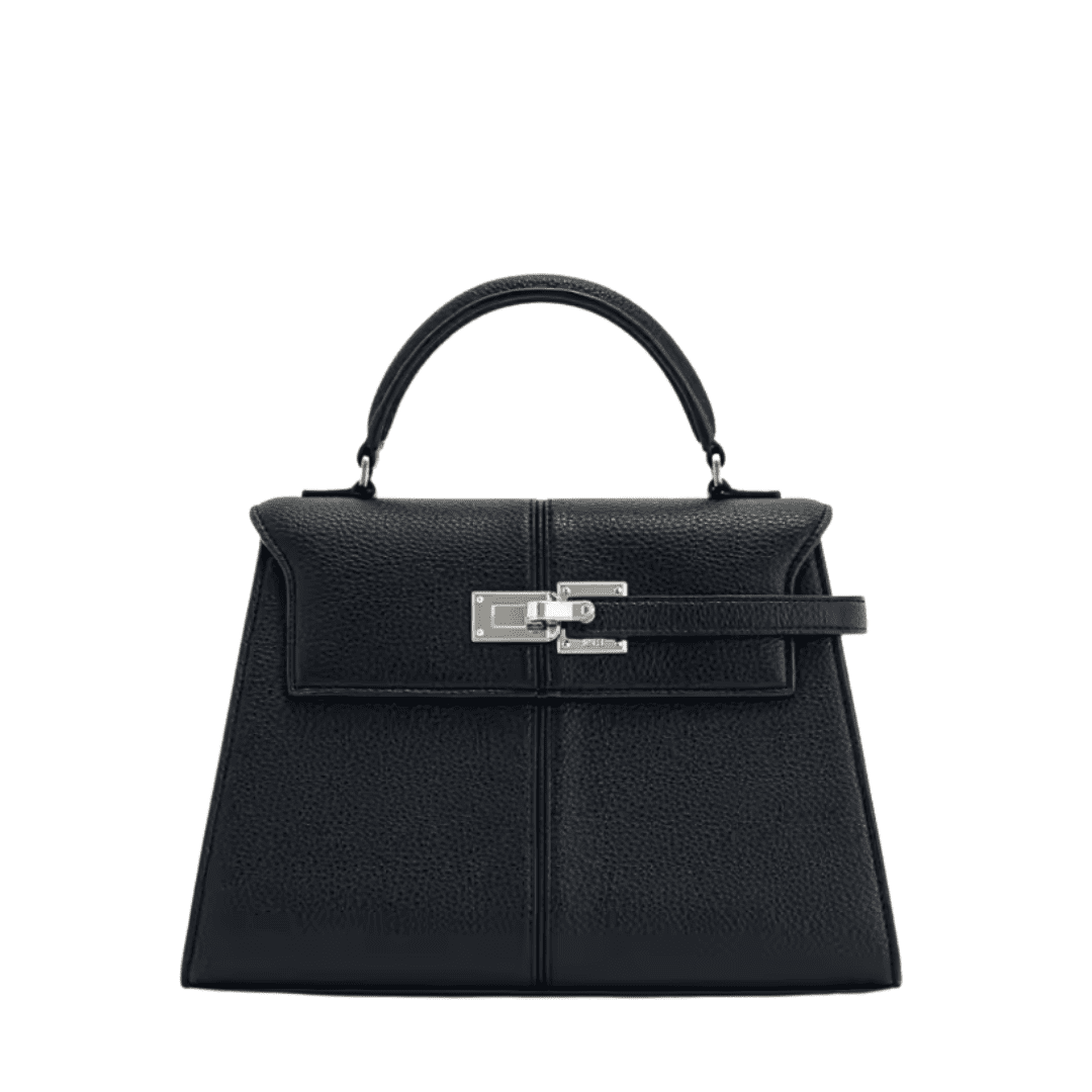 Elegant Grainy Leather Handbag