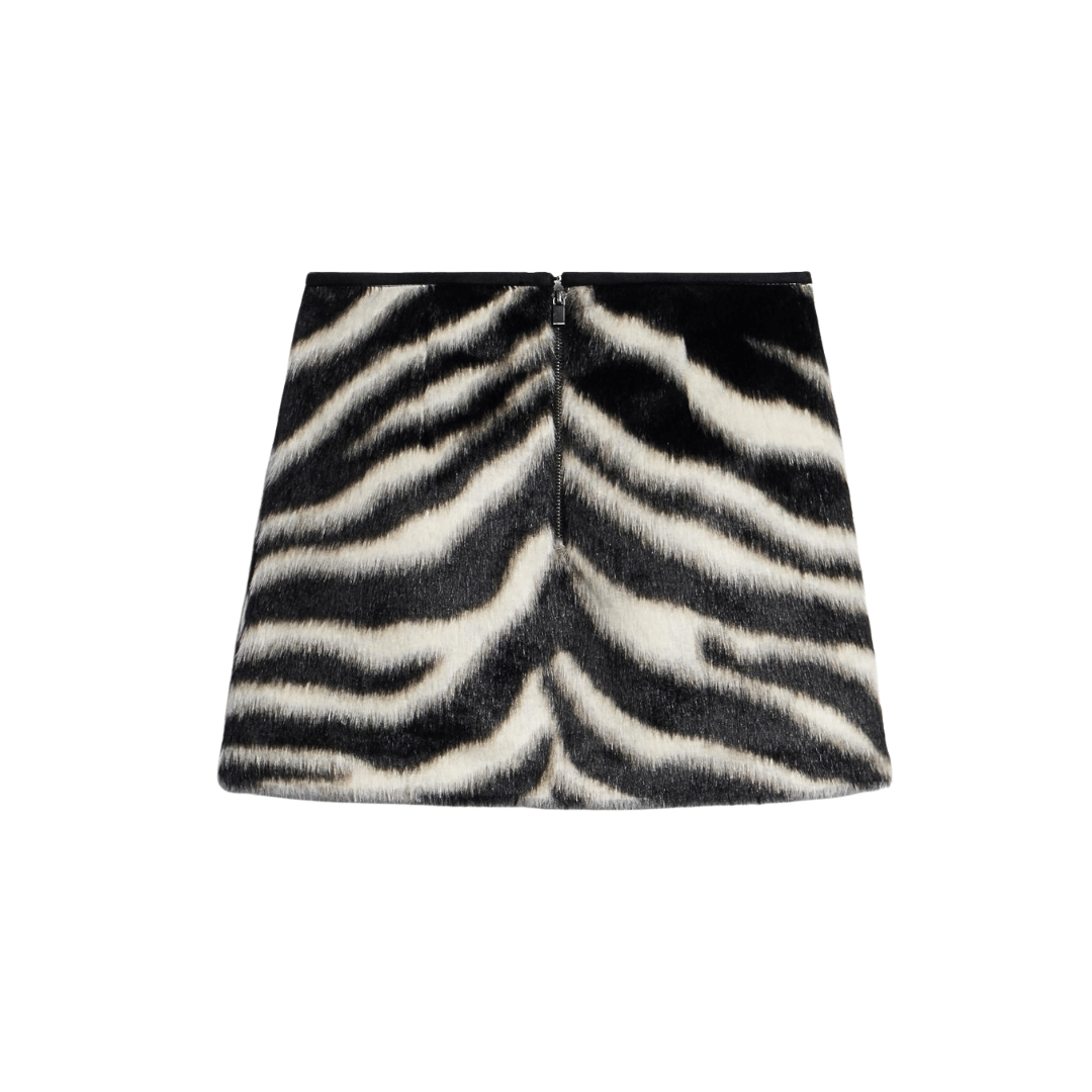 Zebra Print Faux Fur Set