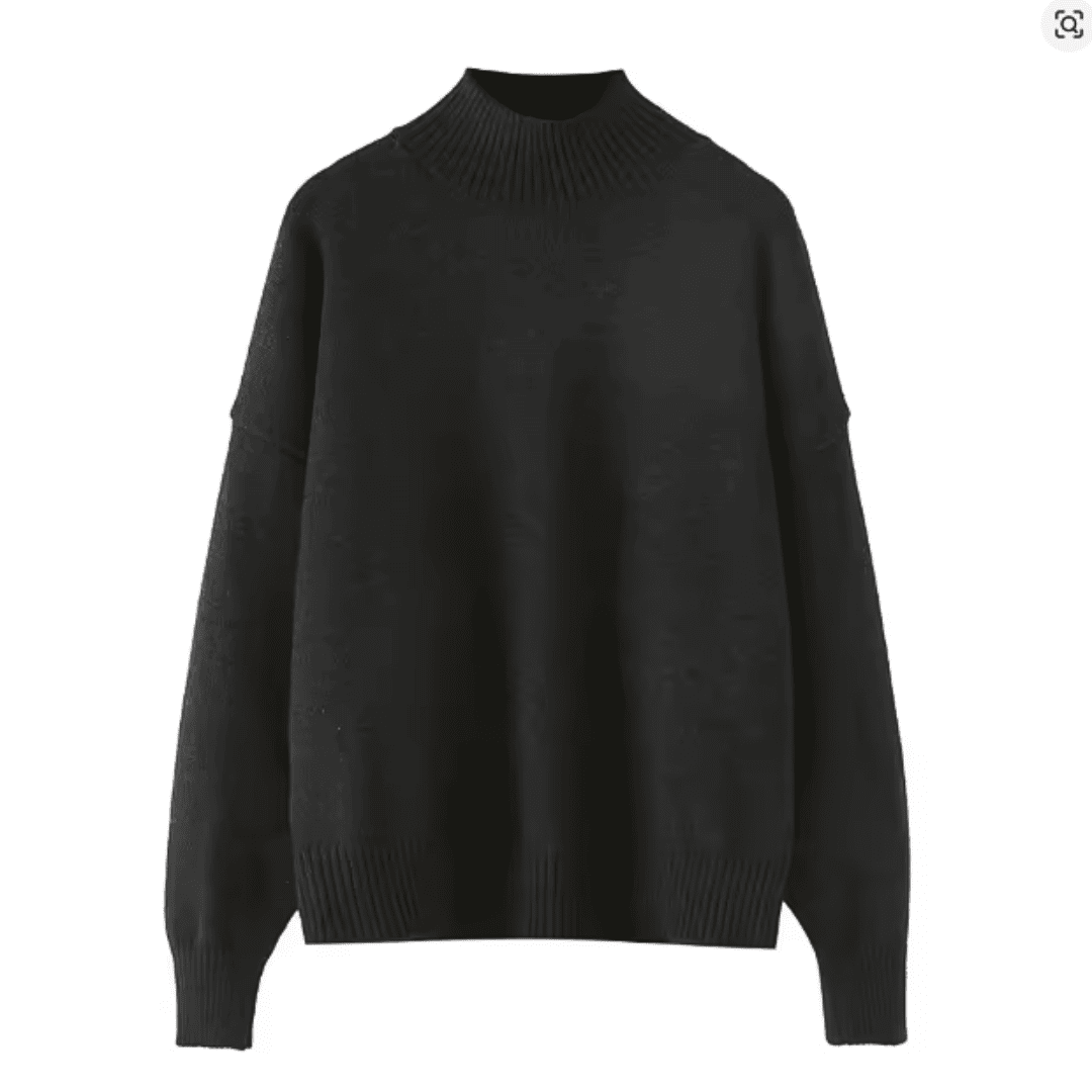 Collared Ribbed Knit Sweater