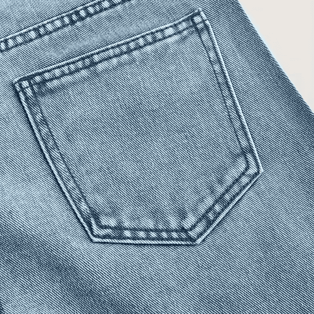 Rhinestone Embellished High-Waisted Jeans