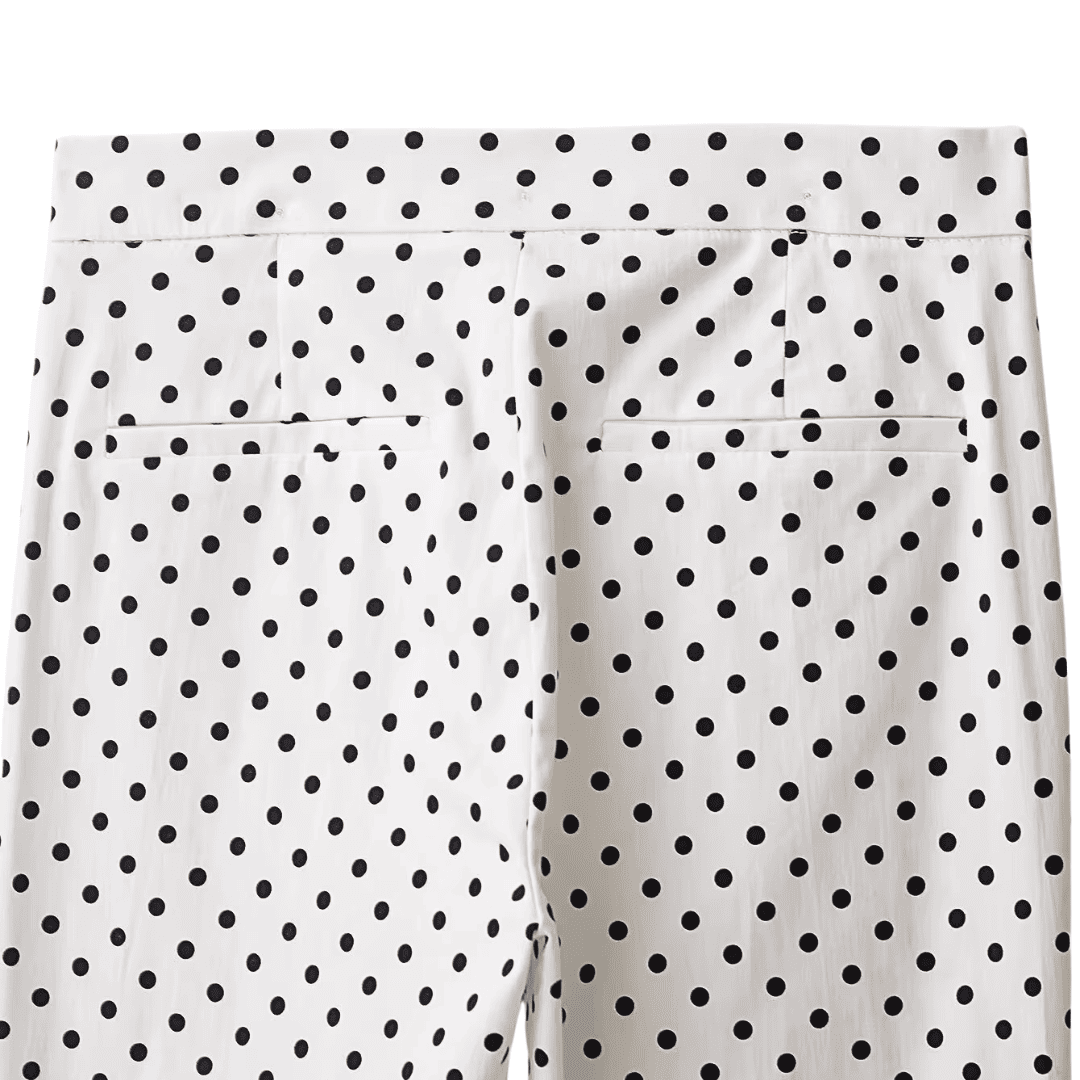 Gepunktete Cropped-Hose