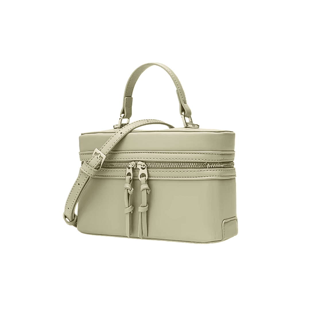 Refined Textured Leather Shoulder Bag