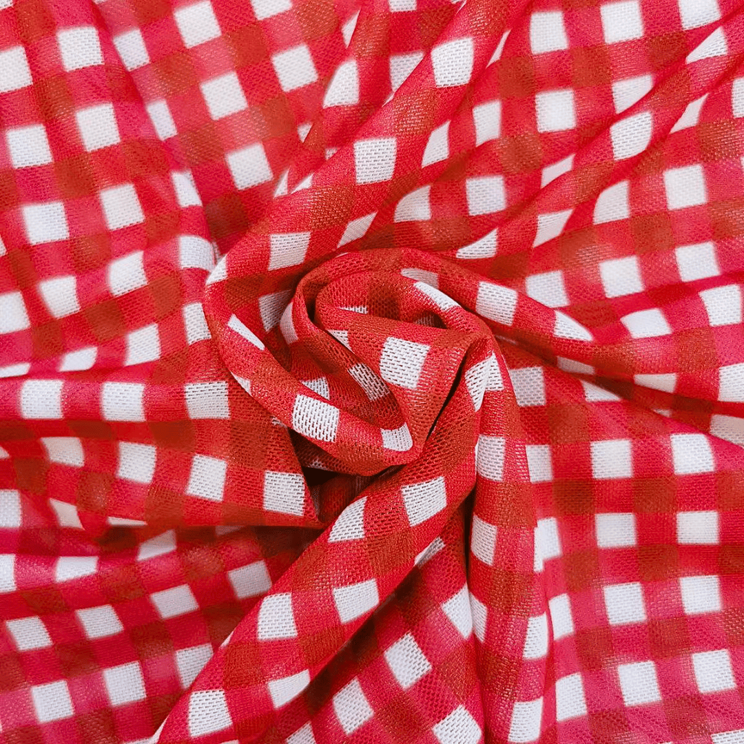 Gingham 3-Piece Swimsuit Set