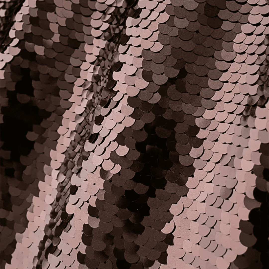 Brown Sequin High-Slit Midi