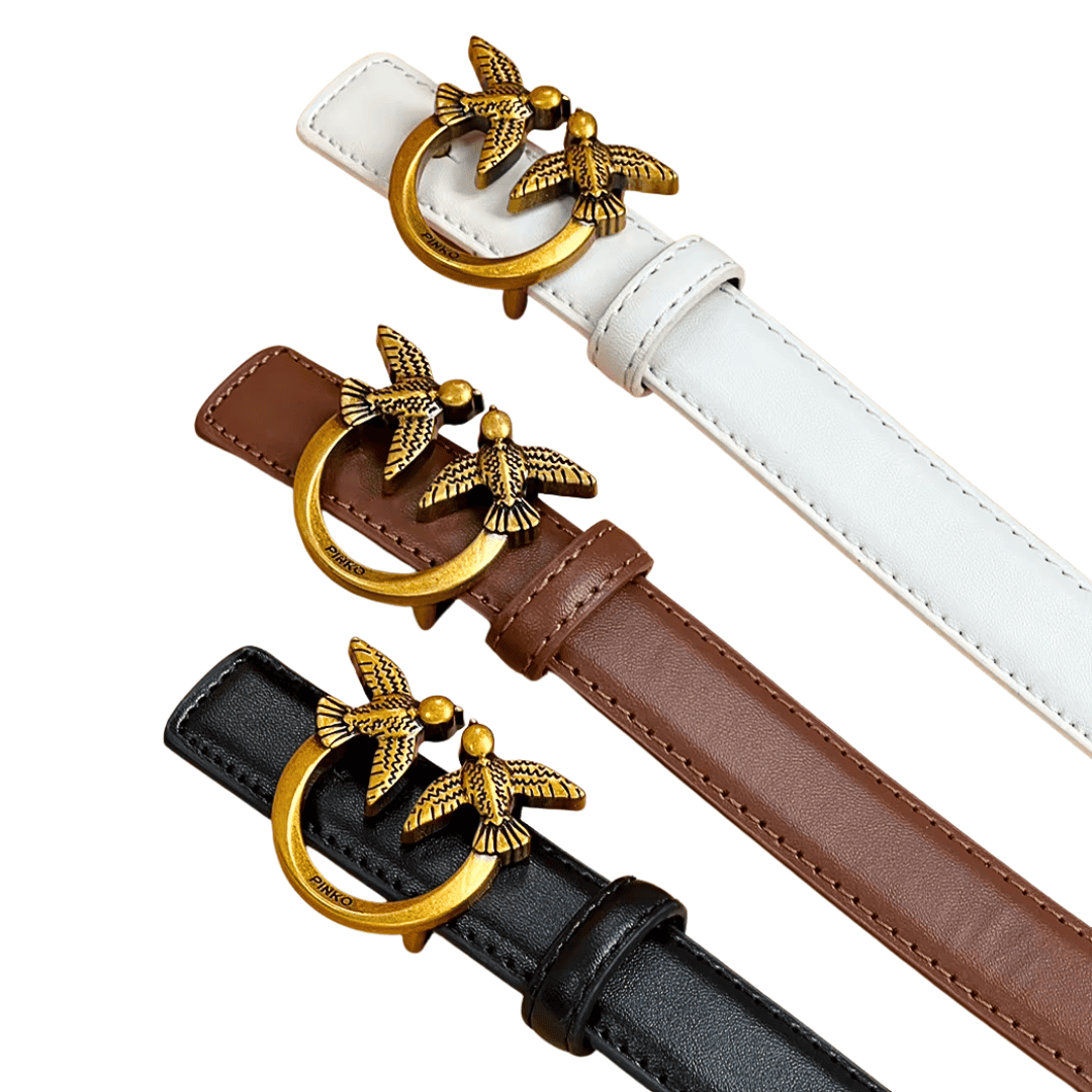 Gold Bird Buckle Belt