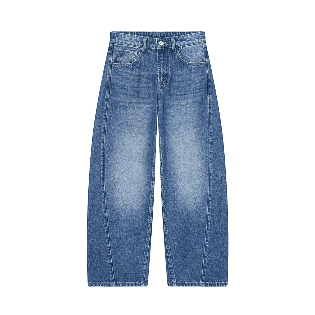 Jeans mit gebogenem Bein