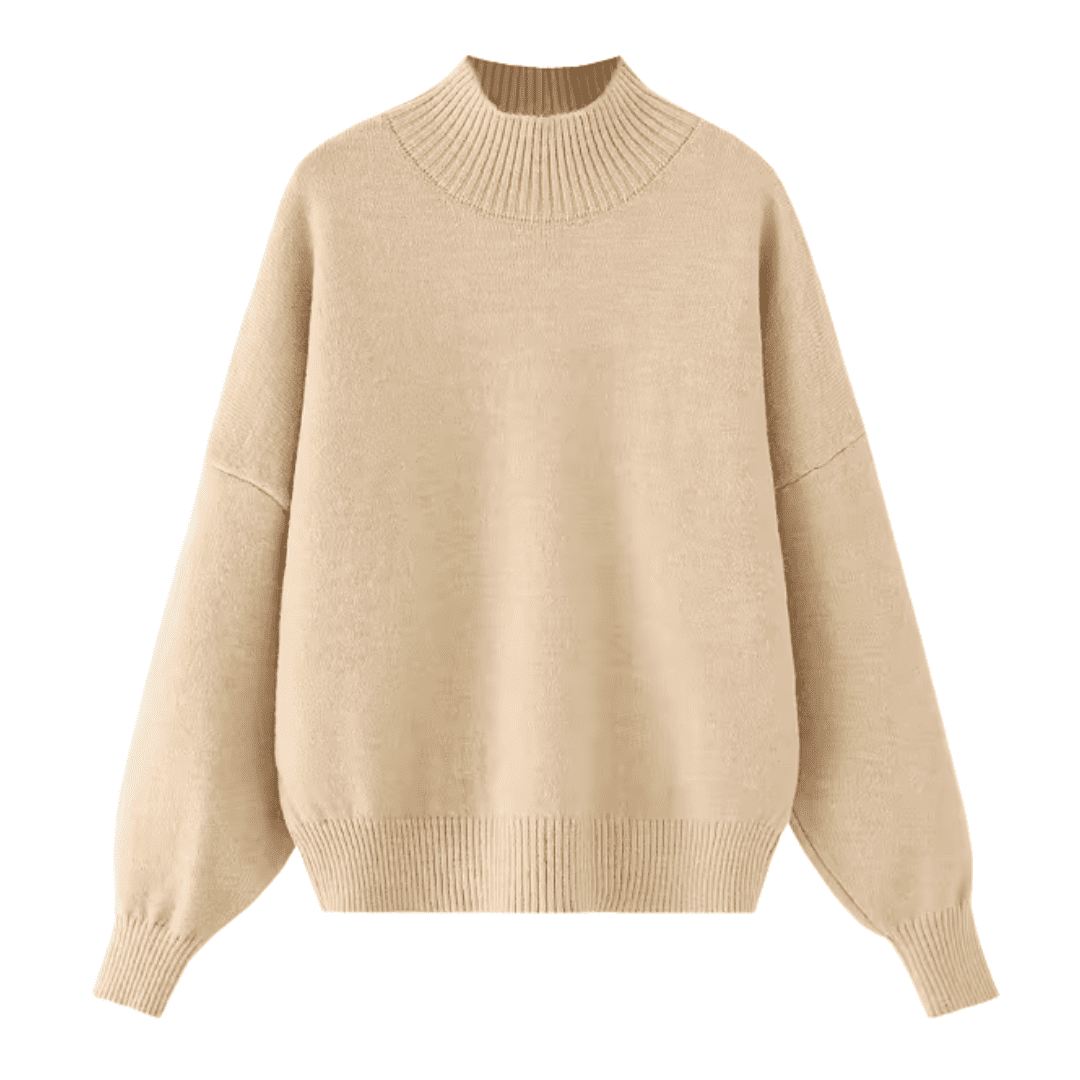 Collared Ribbed Knit Sweater