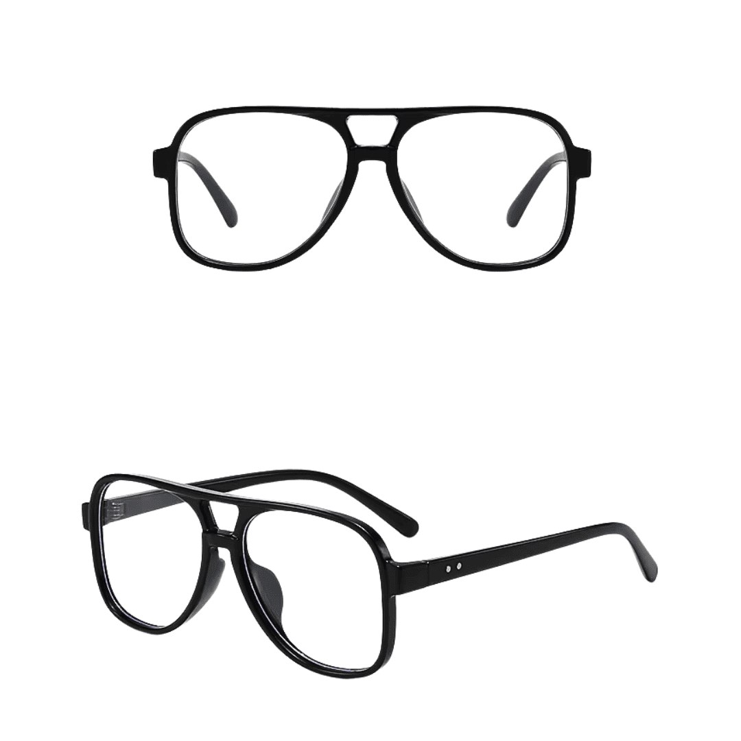 Retro Square Aviator Sunglasses