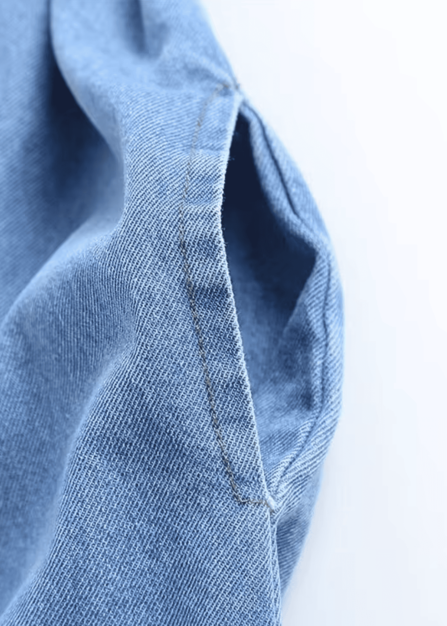 Zweireihiger Denim-Trenchcoat