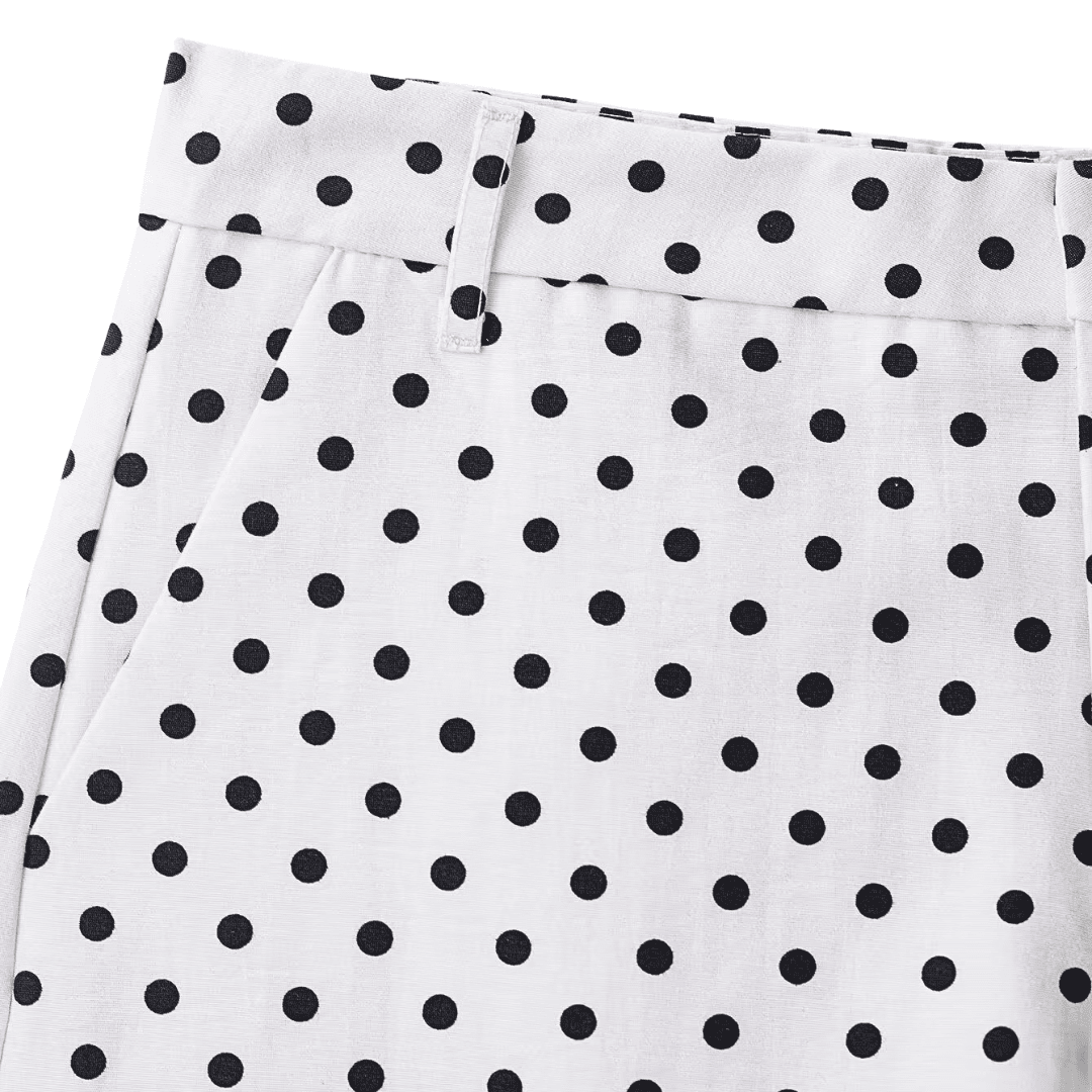 Gepunktete Sommershorts