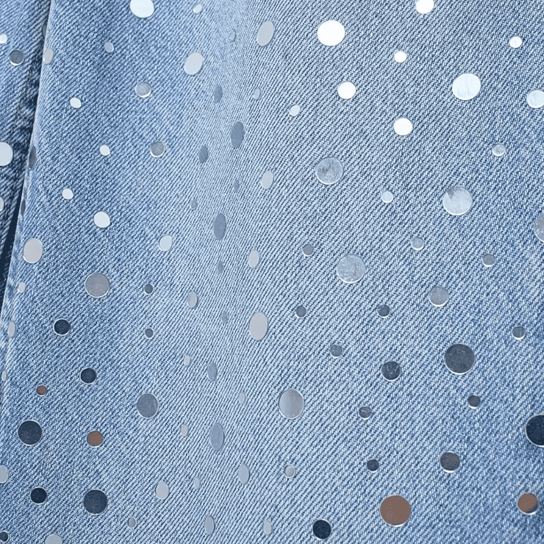 Starlight Crystal Wide-Leg Jeans