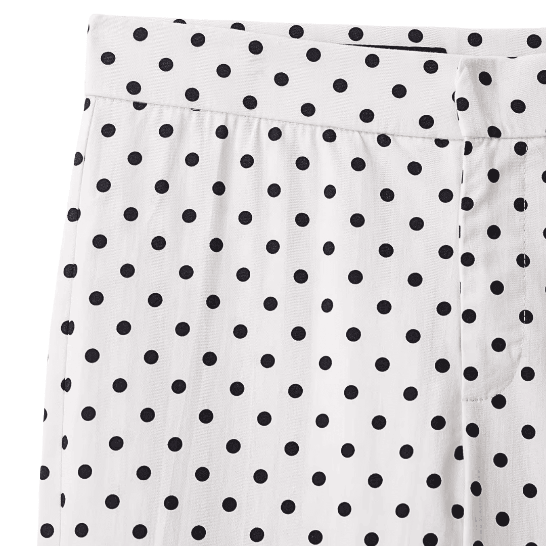 Gepunktete Cropped-Hose