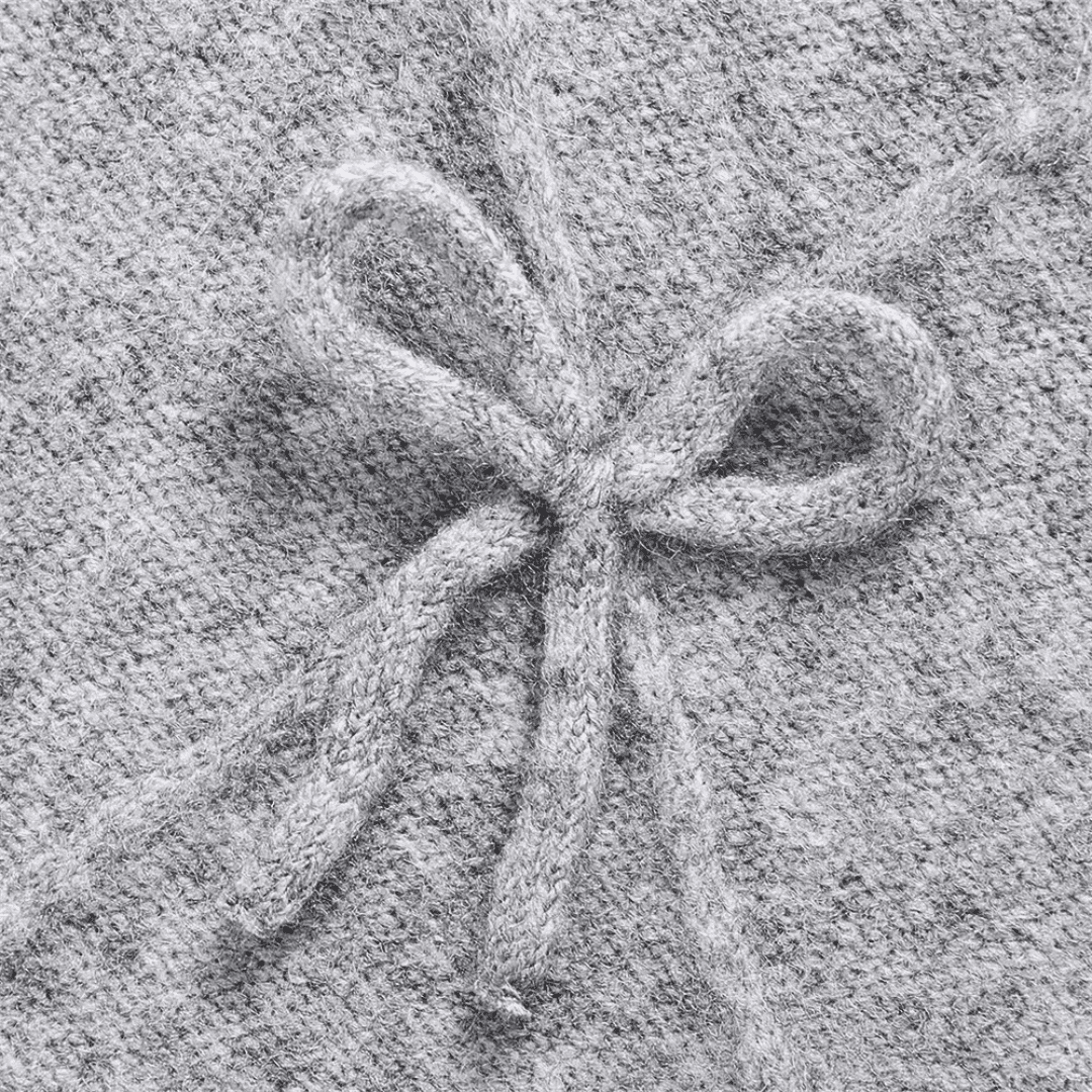 Knit Oversized Bow Sweater