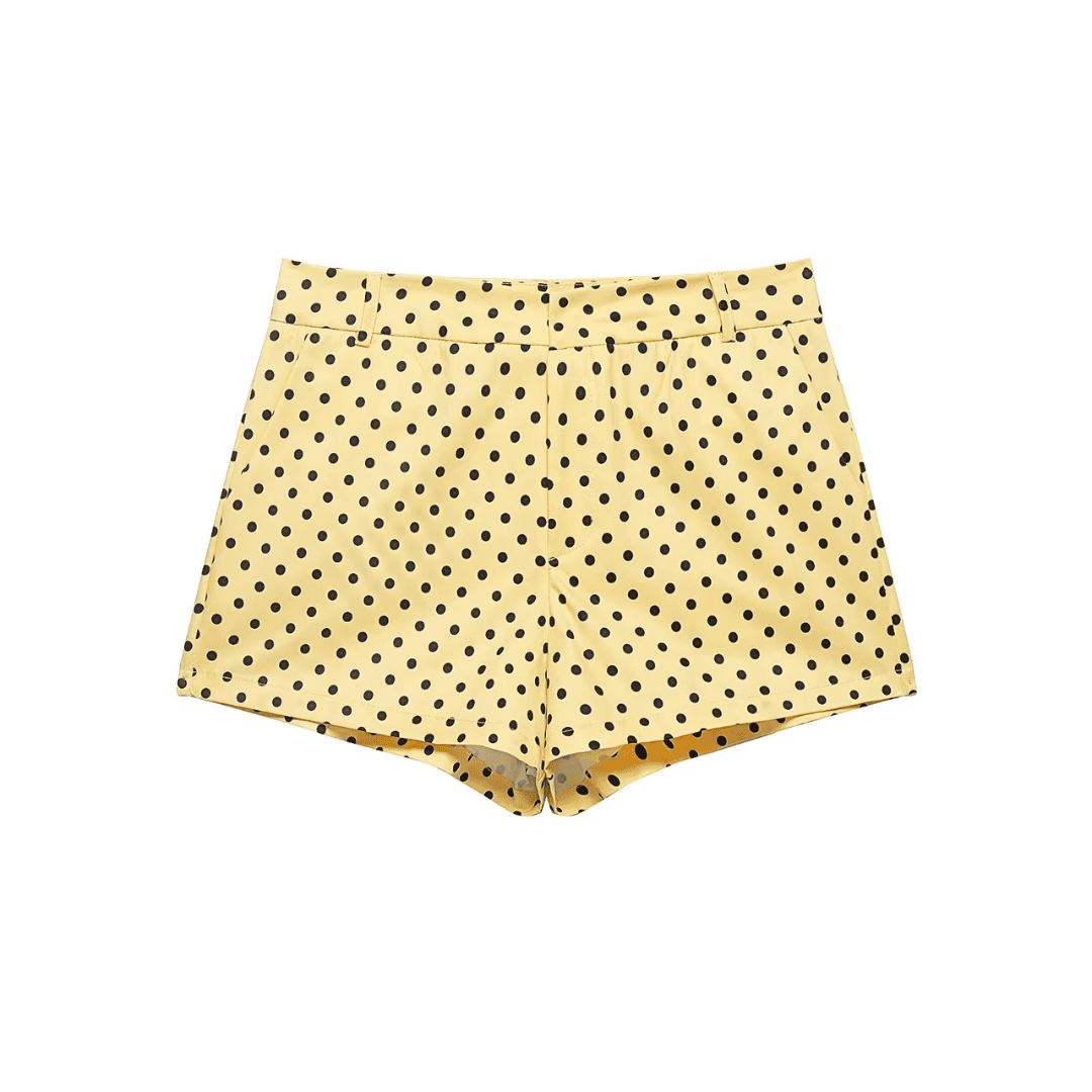 Gepunktete Sommershorts