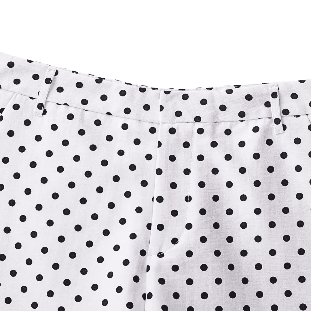 Gepunktete Sommershorts