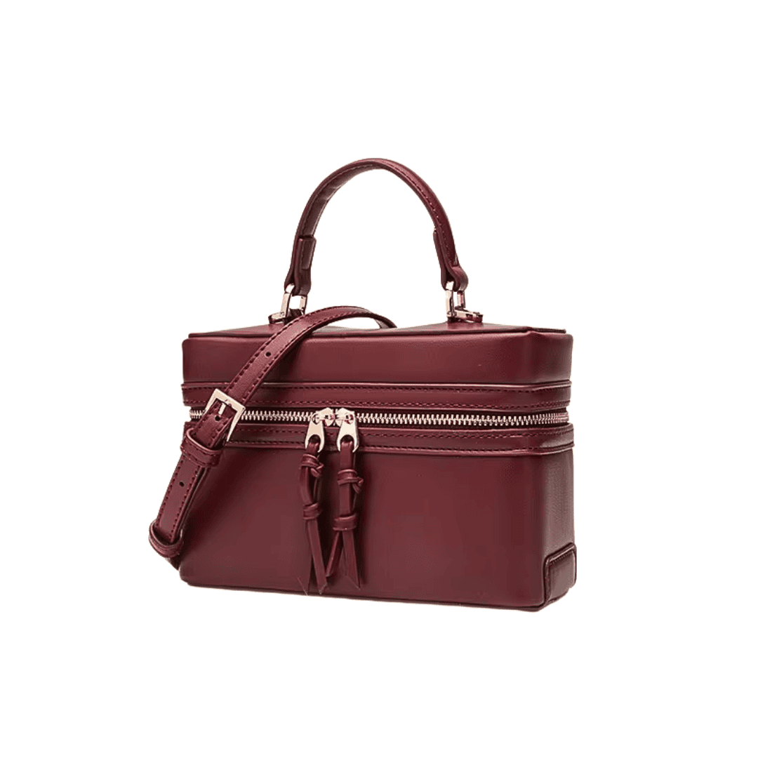 Refined Textured Leather Shoulder Bag