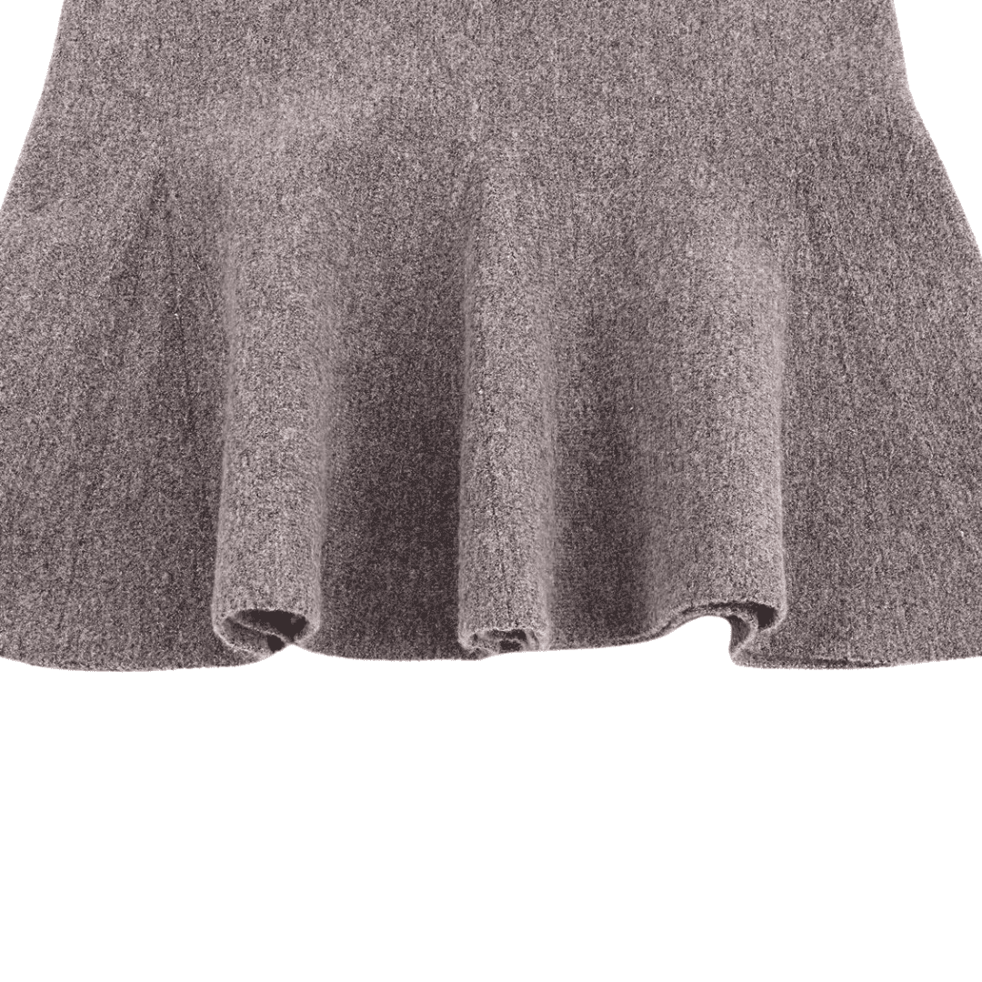 Schickes graues Strickrock-Set