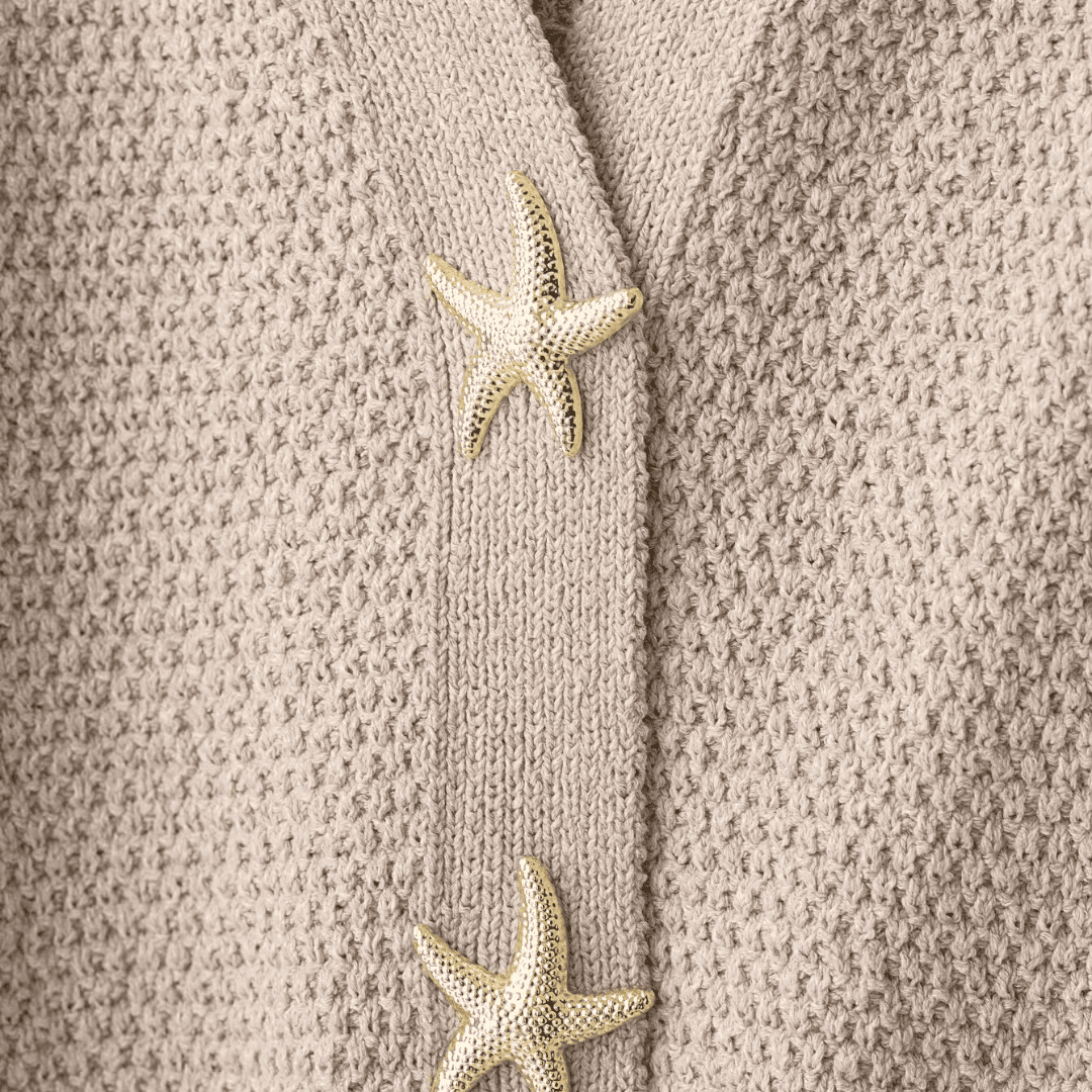 Starfish Button Knit Cardigan