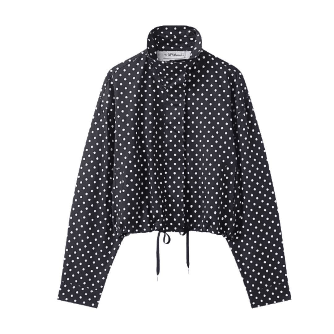 Frühlingsjacke mit Polka-Dots