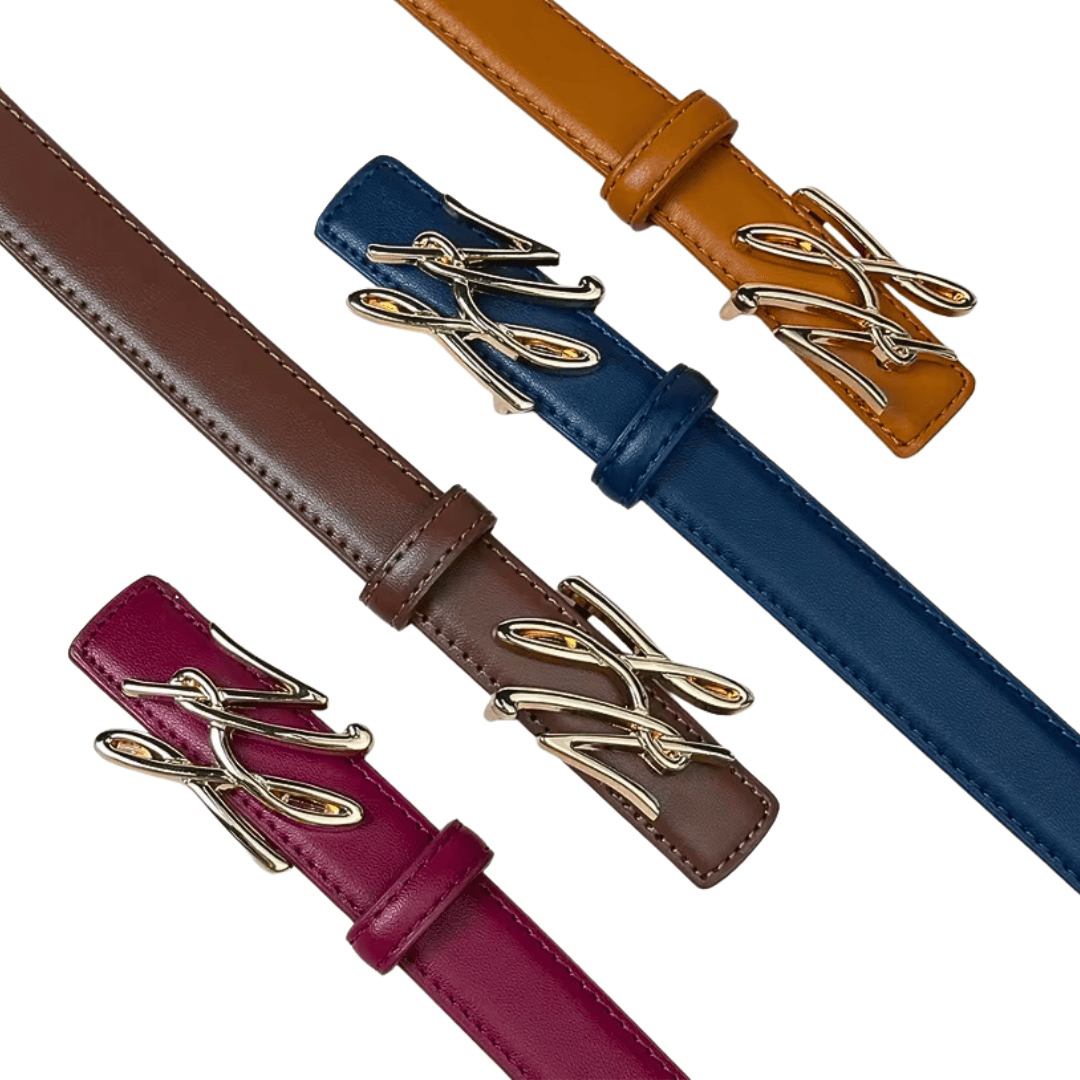 Chic Monogram PU Belt