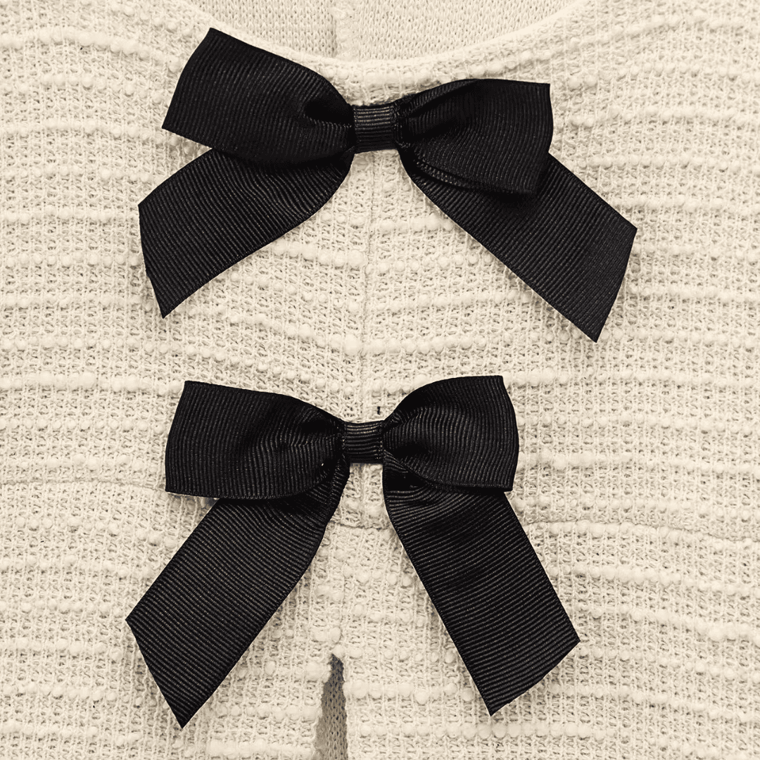 Bow Knit Flared Pant Set