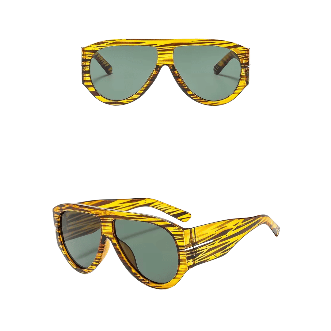 Flat Top Aviator Sunglasses