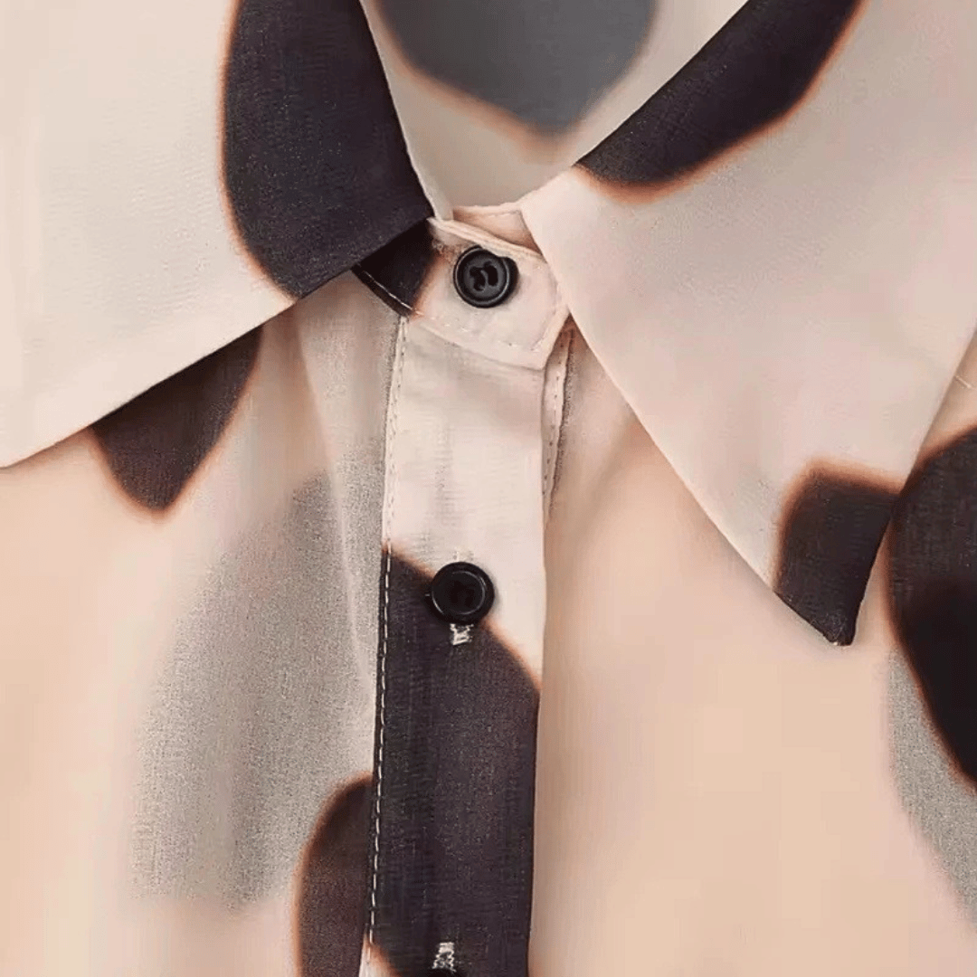 Polka Dot Shirt Dress – Asymmetric Tie Front