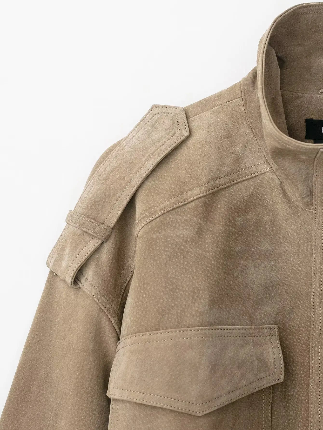 Elowen Suede Bomber Jacket