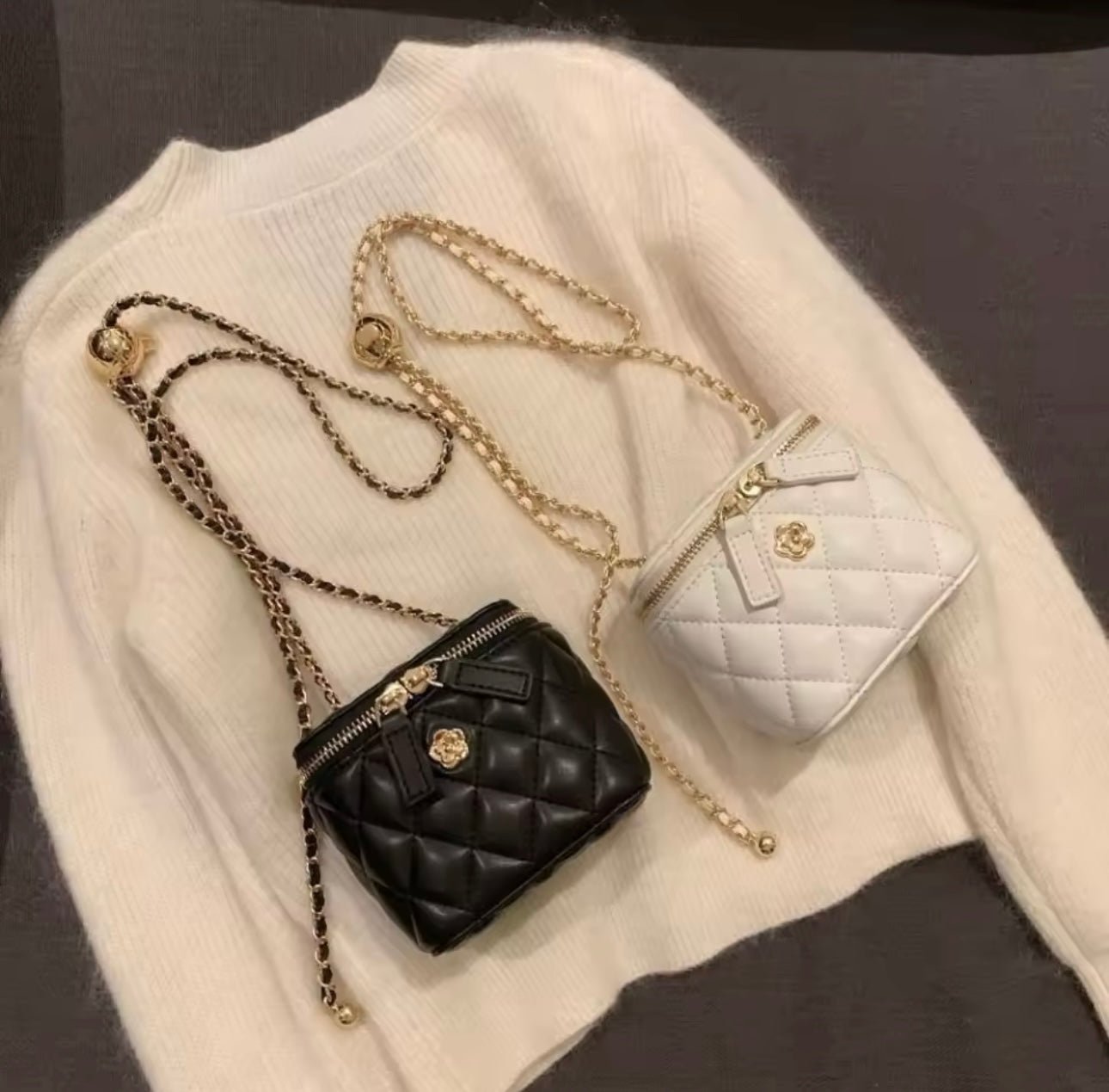 Chloe Vintage Vanity Crossbody Bag - Glowletix Inc.