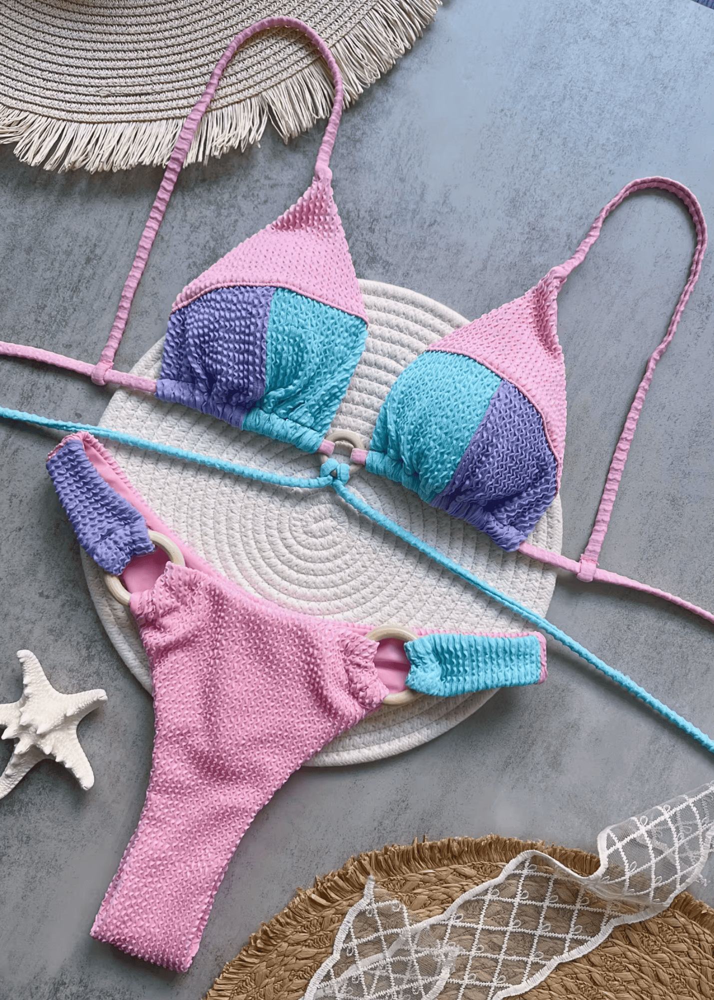 Maya Colorblock Bikini - Glowletix Inc.