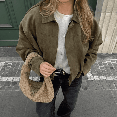 Oversized Suede Jacket