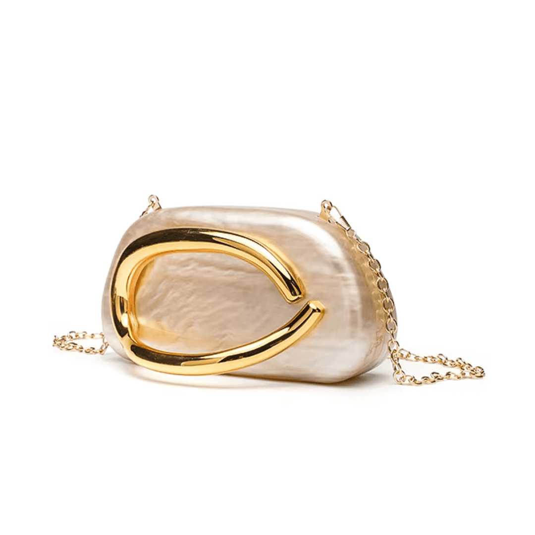 Seashell Shaped Evening Clutch Bag