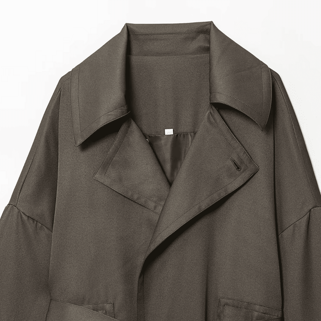 Dark Gray Wide-Leg Pant Suit Set